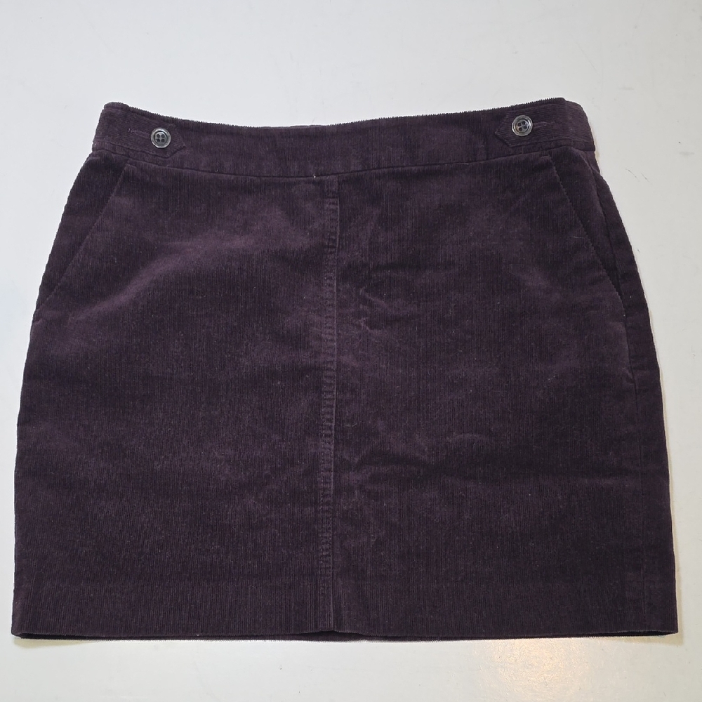 Banana Republic Dark Purple Burgundy Mini Skirt Size 4 - Picture 1 of 11
